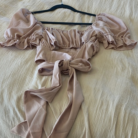 Better Be Light beige Bardot tie back - Picture 5 of 10